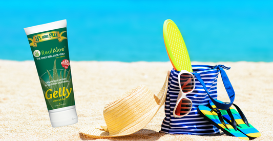 Soothe Sunburns Naturally with Real Aloe Vera Gel