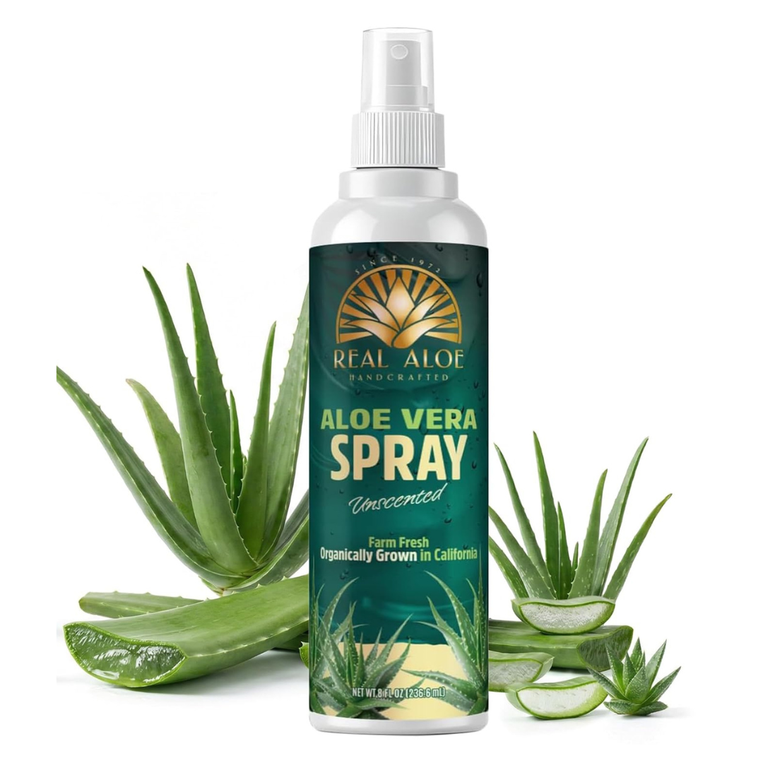 Aloe Vera Spray - Soothing & Hydrating Spray for Skin | 8 fl oz Bulk - Case of 16