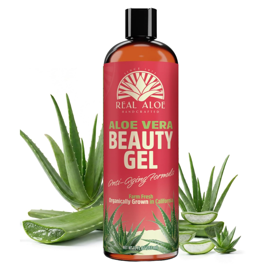 Real Aloe: Aloe Vera Beauty Gel, 12 oz