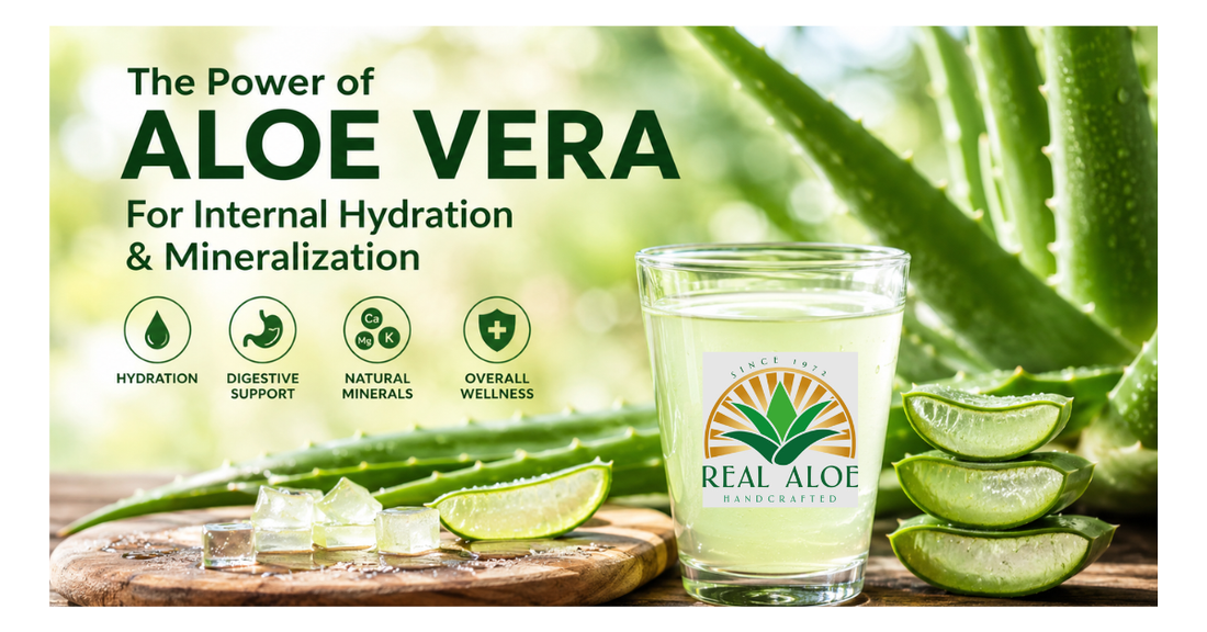 Aloe Vera for Internal Hydration and Mineralization: Why Aloe Vera Juice, Gel, and Concentrate Belong in Your Daily Routine