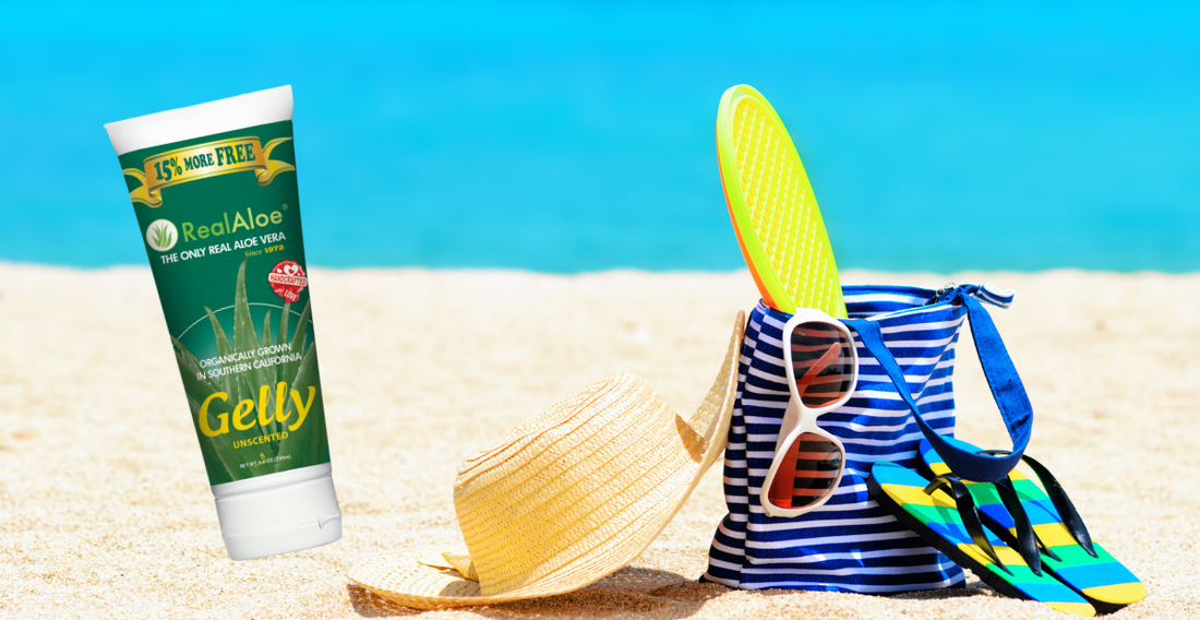 Soothe Sunburns Naturally with Real Aloe Vera Gel