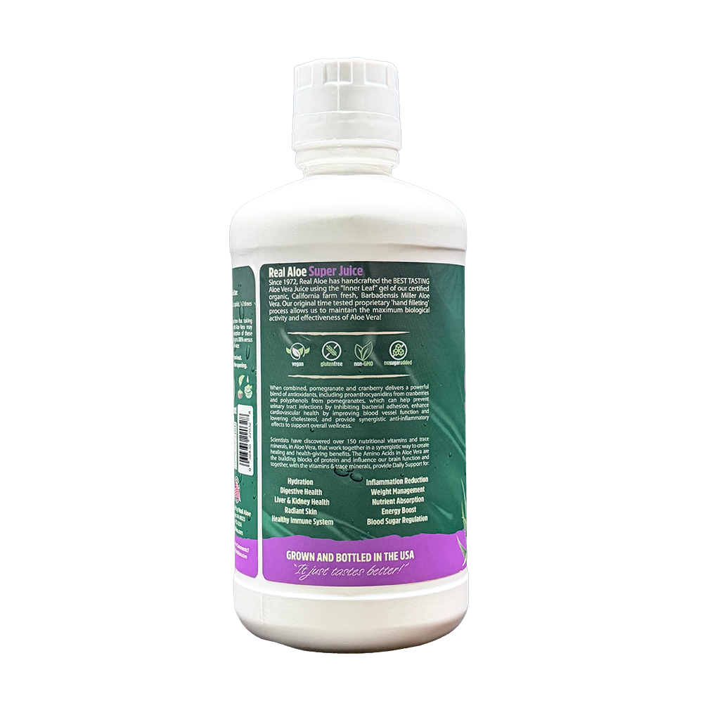 Aloe Vera Super Juice | Healthy Refreshing Drink (32 fl. oz) Real Aloe Aloe Vera Super Juice | Healthy Refreshing Drink (32 fl. oz) Real Aloe