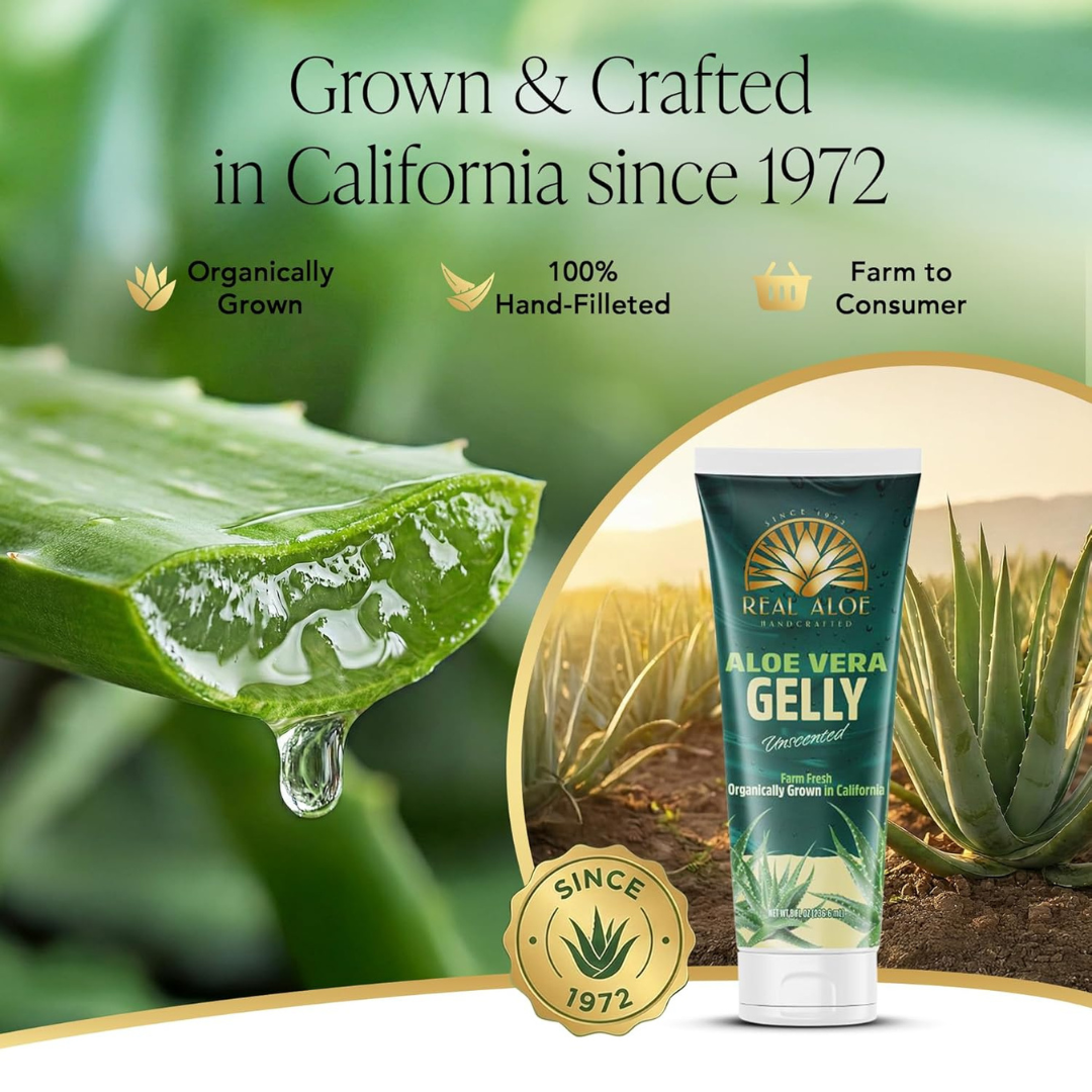 Real Aloe 6.8 oz Aloe Vera Gelly - Tube Real Aloe 6.8 oz Aloe Vera Gelly - Tube