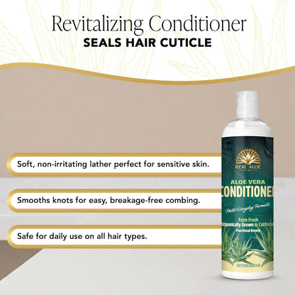 Aloe Vera Conditioner for Healthy, Hydrated Hair | 16 fl oz Bulk